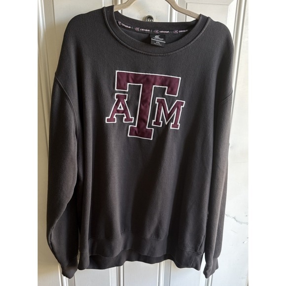 Colosseum Athletics Other - Colosseum Texas A&M Mens Size 2XL Heavy Vintage Multi Patch Sweatshirt Gray
